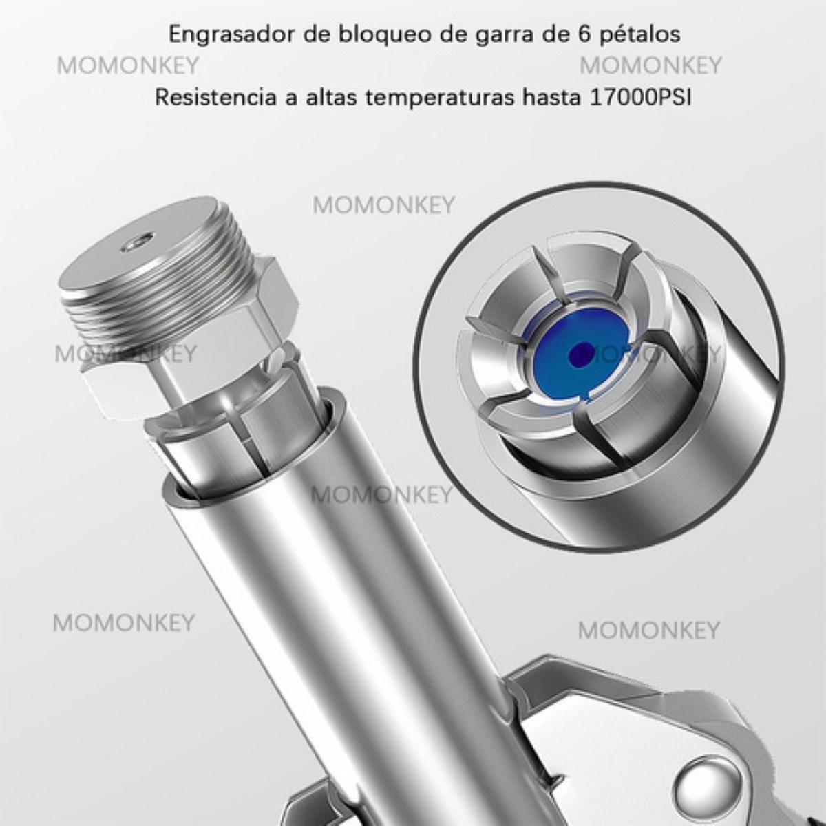 Boquilla Para Pistola De Engrase De 1/8 Npt, 10000 Psi