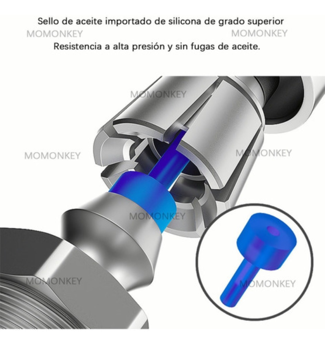 Boquilla Para Pistola De Engrase De 1/8 Npt, 10000 Psi