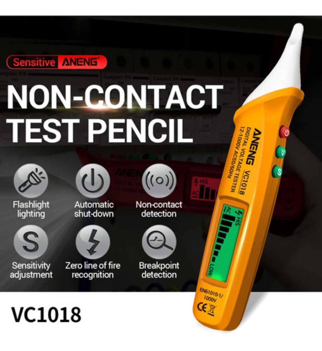 Lápiz Detector De Voltaje Probador De Corriente 12v~1000v Ac