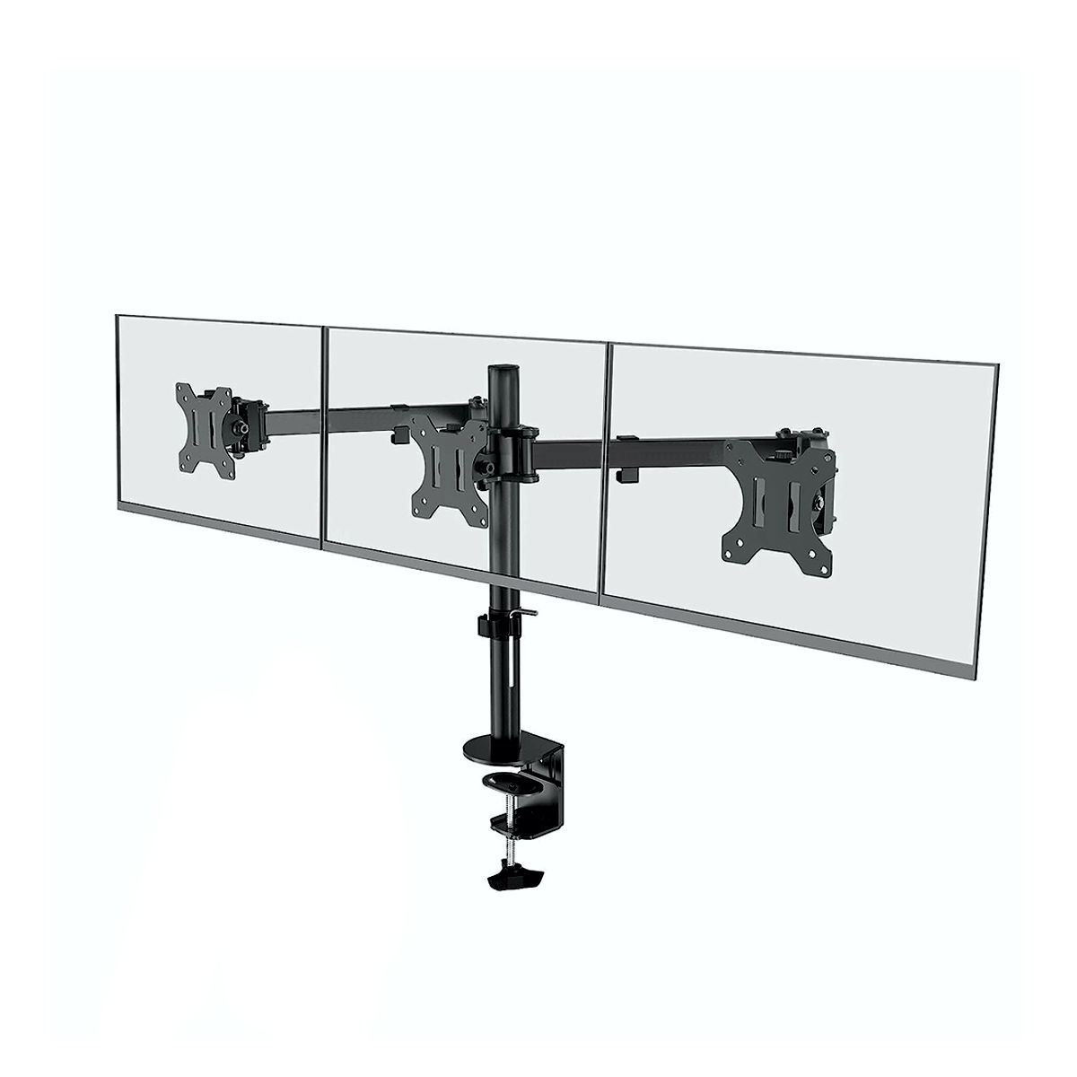 Soporte Articulado Para 3 Monitores De 14 A 32 Pulgadas Negro.