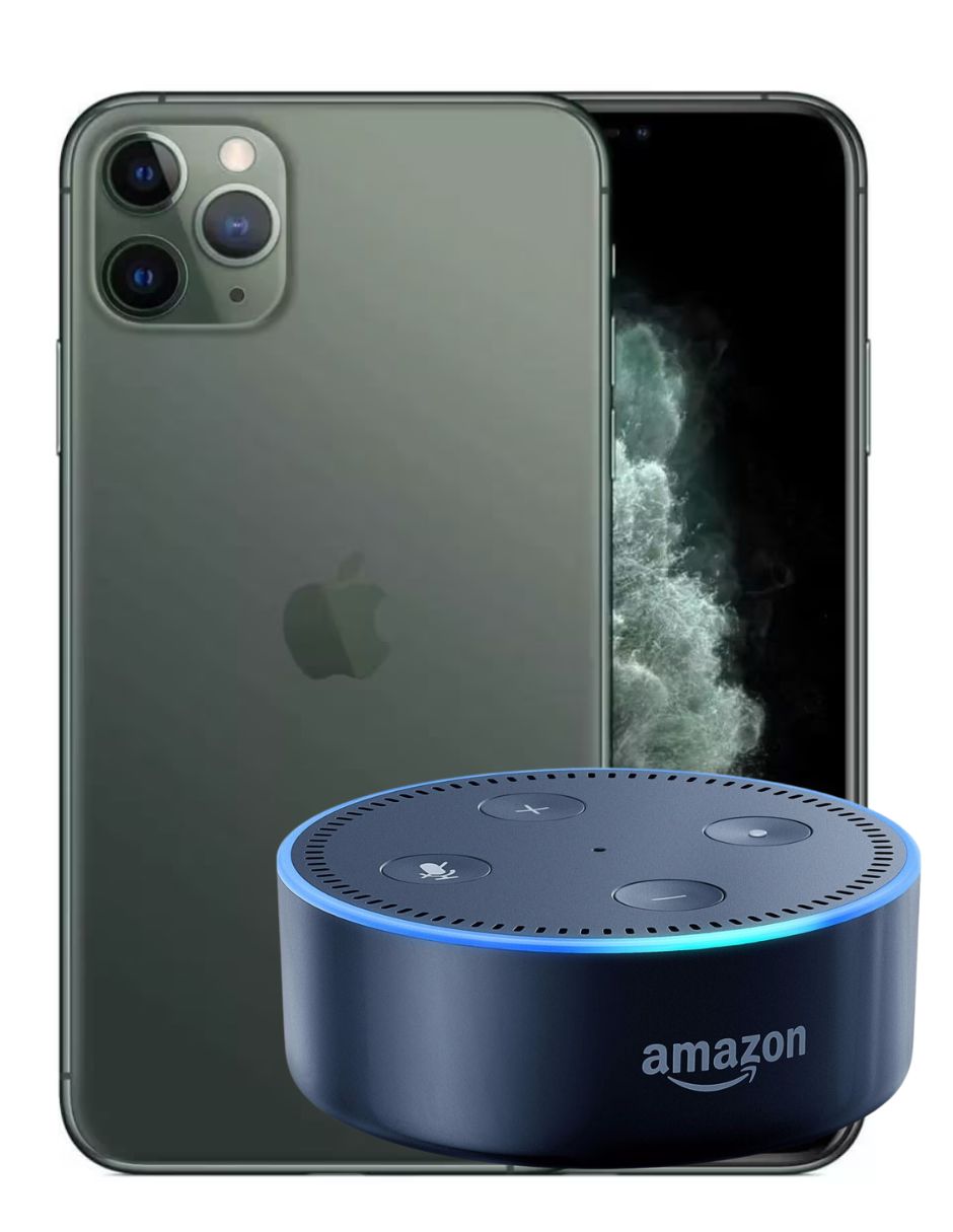 Combo iPhone 11 Pro 64GB Verde Reacondicionado Grado A  Alexa Echo Dot 2 (Reacondicionado Grado A ).