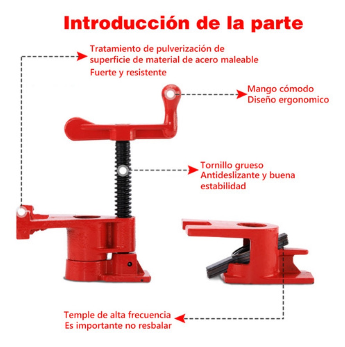 Prensa /abrazaderas Para Madera De Tubo 3/4 Heavy Duty