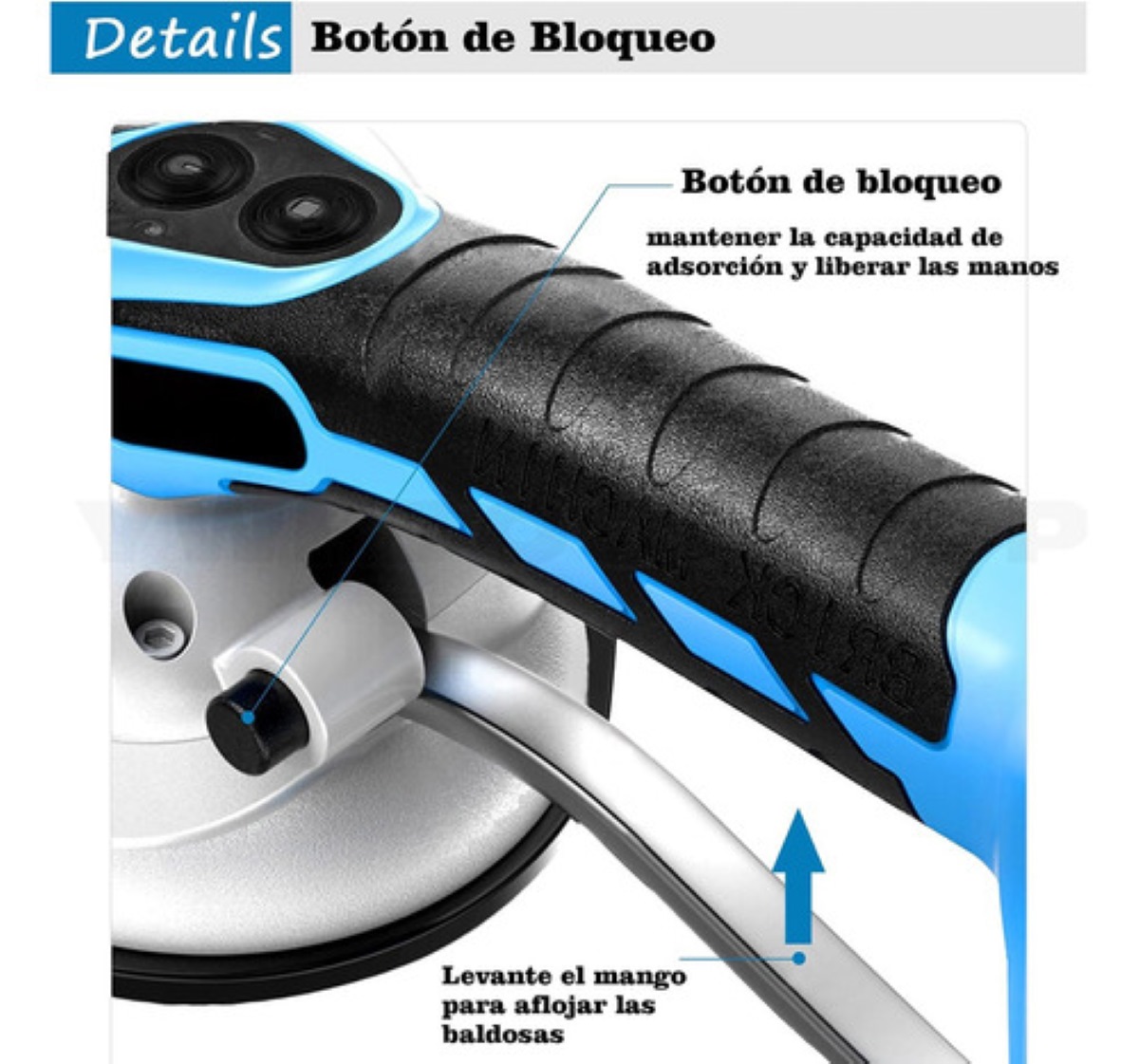 Vibrador De Azulejo Portátil 1 Baterías 10000mah 18000r/min.