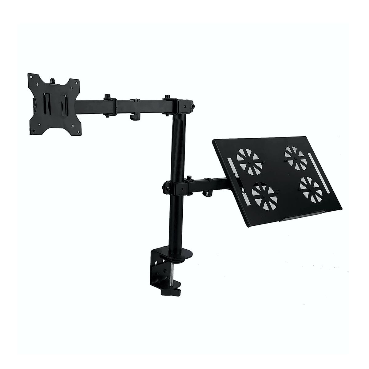 Soporte Articulado Para Laptop Y Monitor De 14 A 27 Pulgadas Negro.