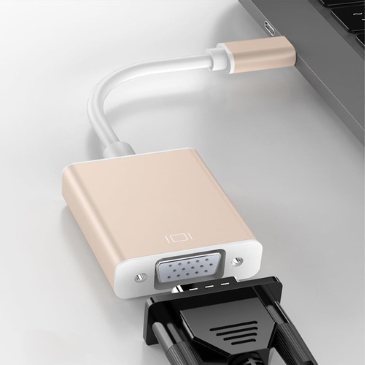 Adaptador Conversor De Cable Tipo C A Vga Compatible Para Tv