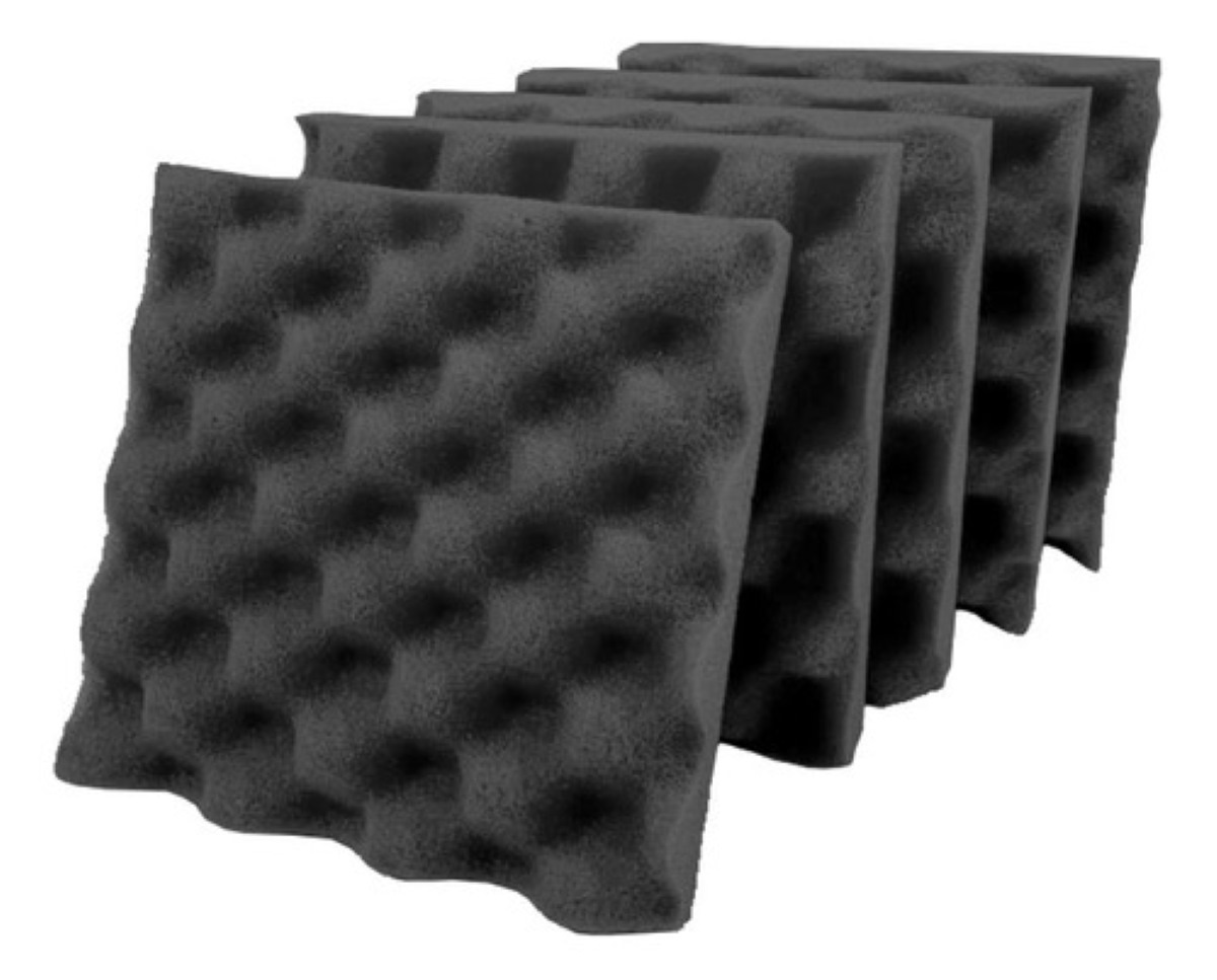25 Paneles Esponja Acustica Espuma 20x20 Calidad Profesional gris carbon