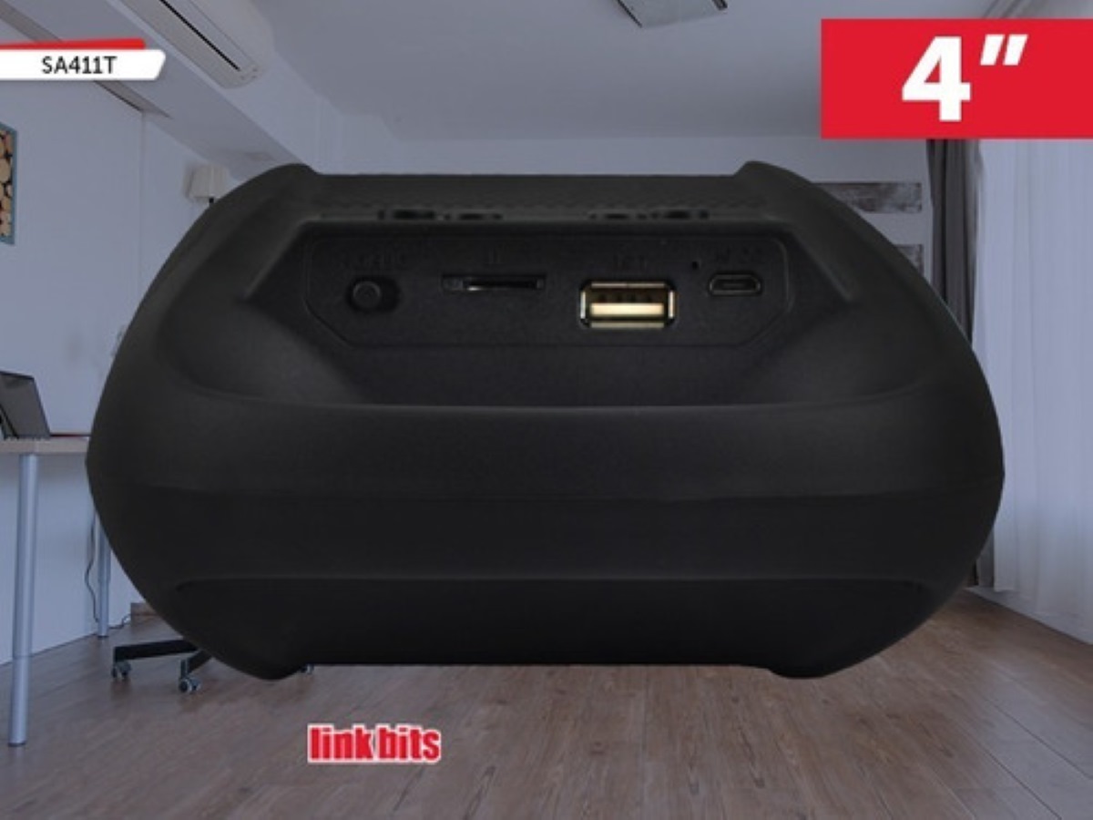 Bocina Recargable Bluetooth Radio Fm Tws 4 Pulgadas  