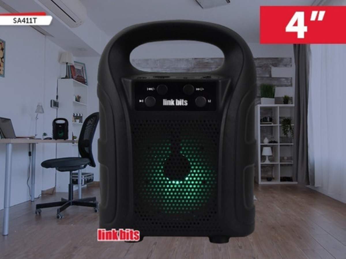 Bocina Recargable Bluetooth Radio Fm Tws 4 Pulgadas  