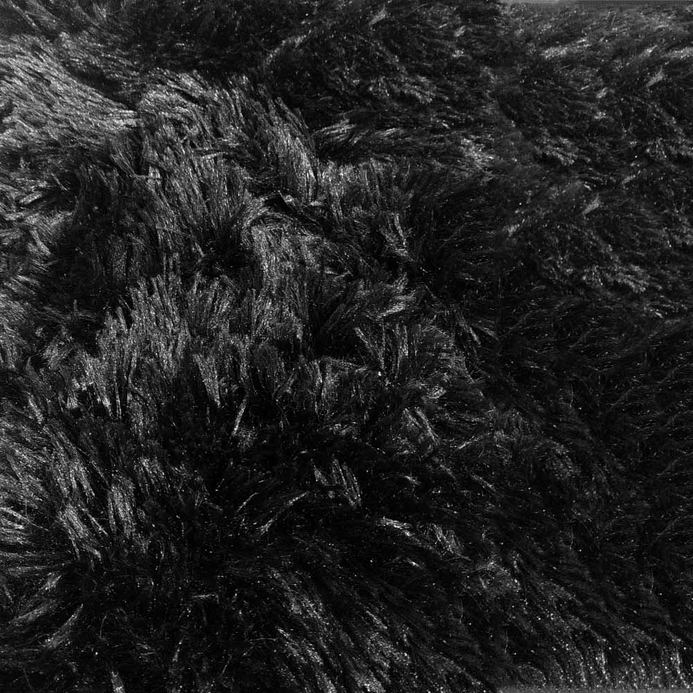 Cobertor pelo alto Negro King Size borrega afelpado Suave.