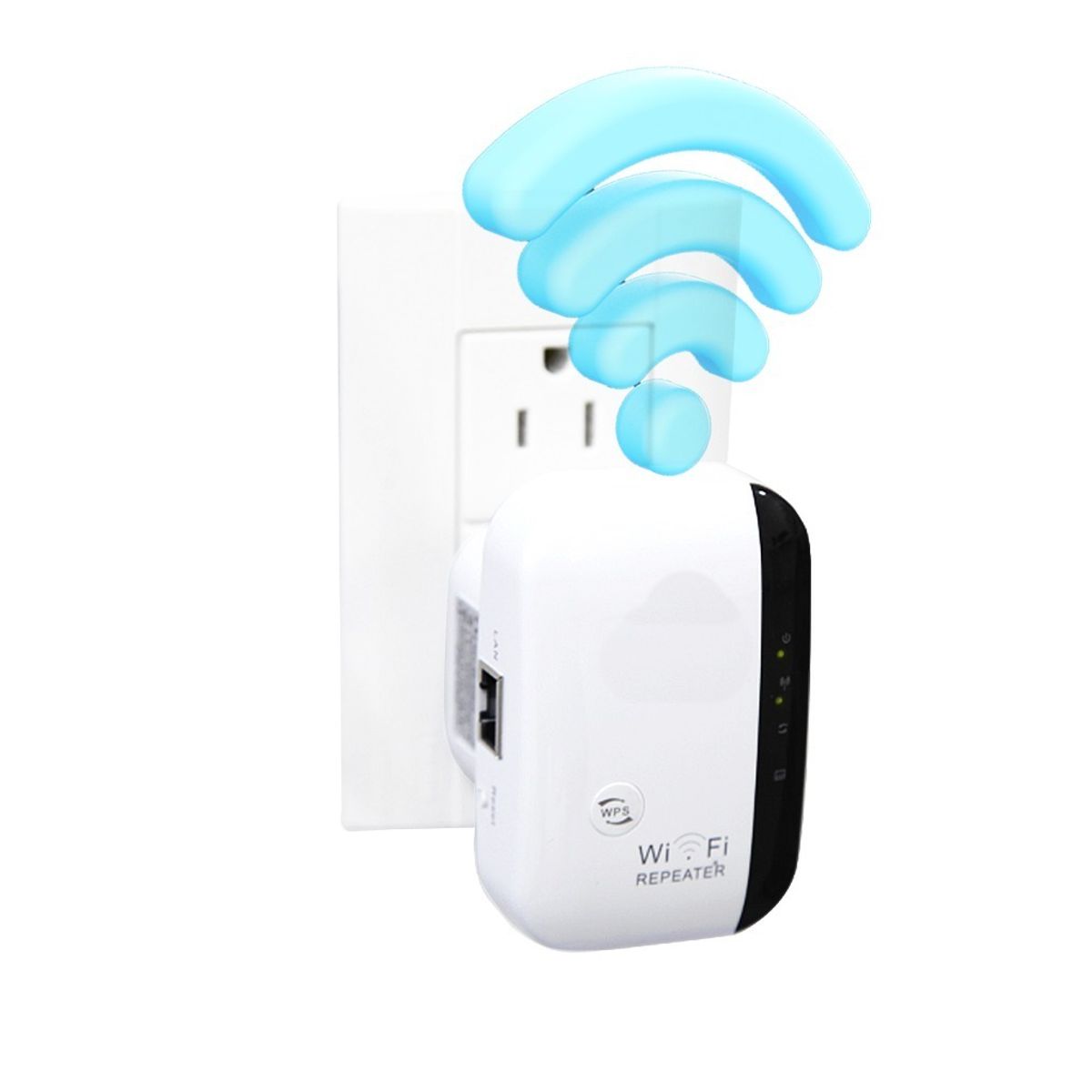 Repetidor Wifi Inalambrico 300 Mbps Amplia La Señal de Internet Blanco.