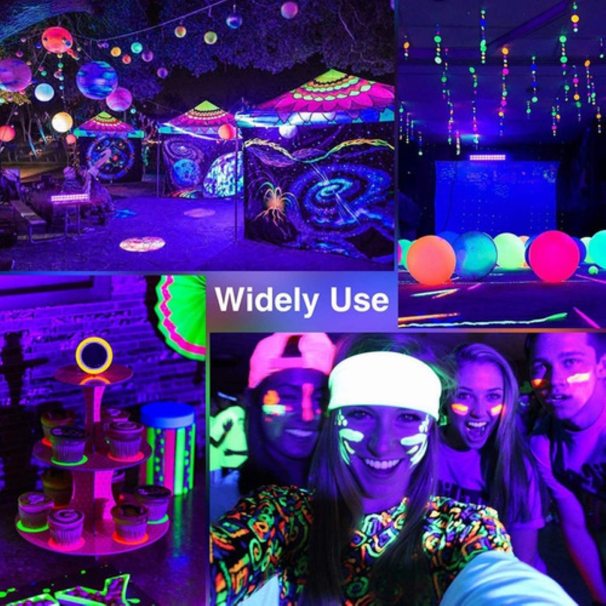 48w Led Uv Barra De Luz Negra Reflector Luces Para La Fiesta