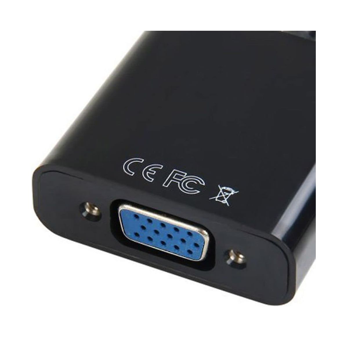 Adaptador Convertidor DisplayPort A Vga Dp Color Negro.