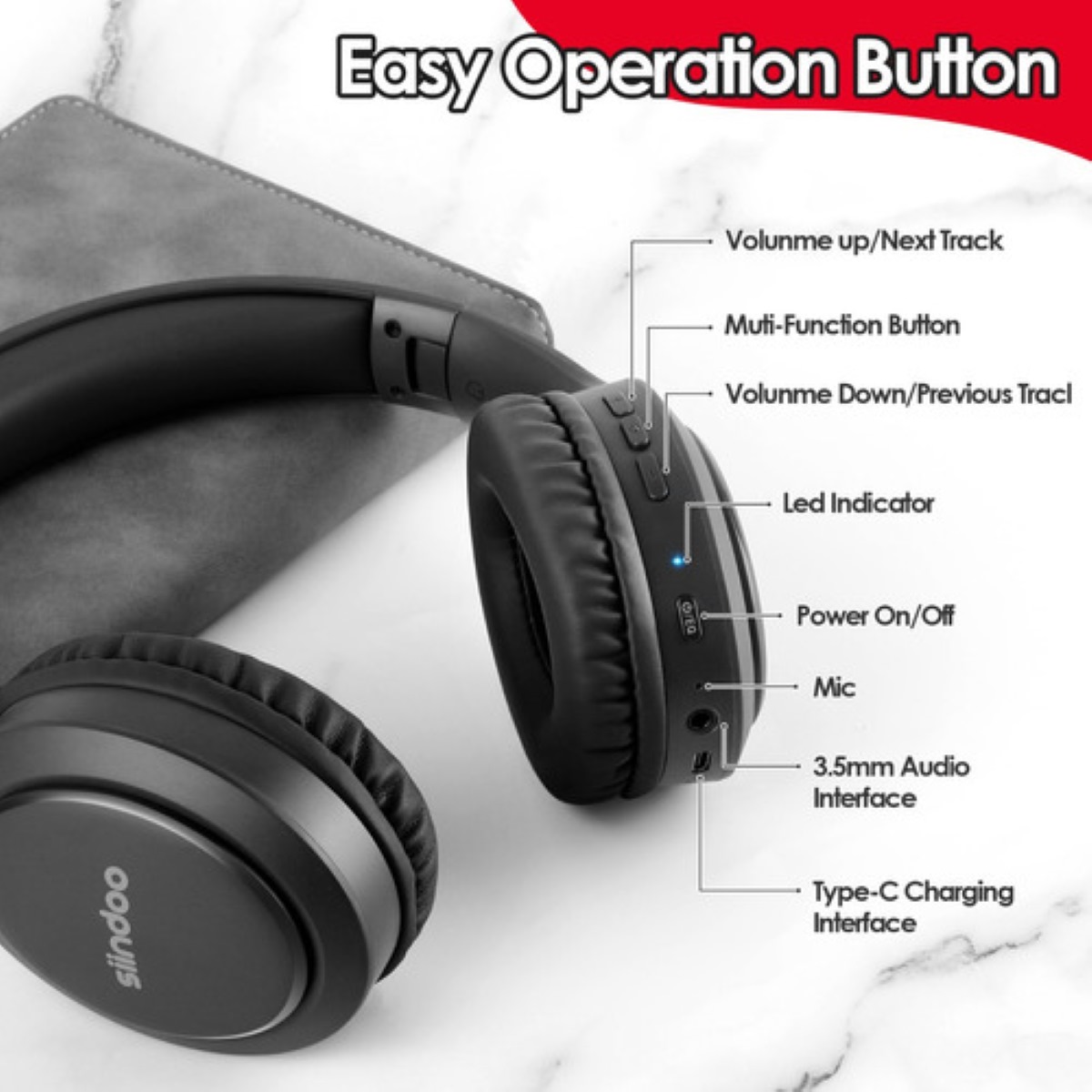 Audifonos Diadema Inalambricos Bluetooth Con Mic Hifi
