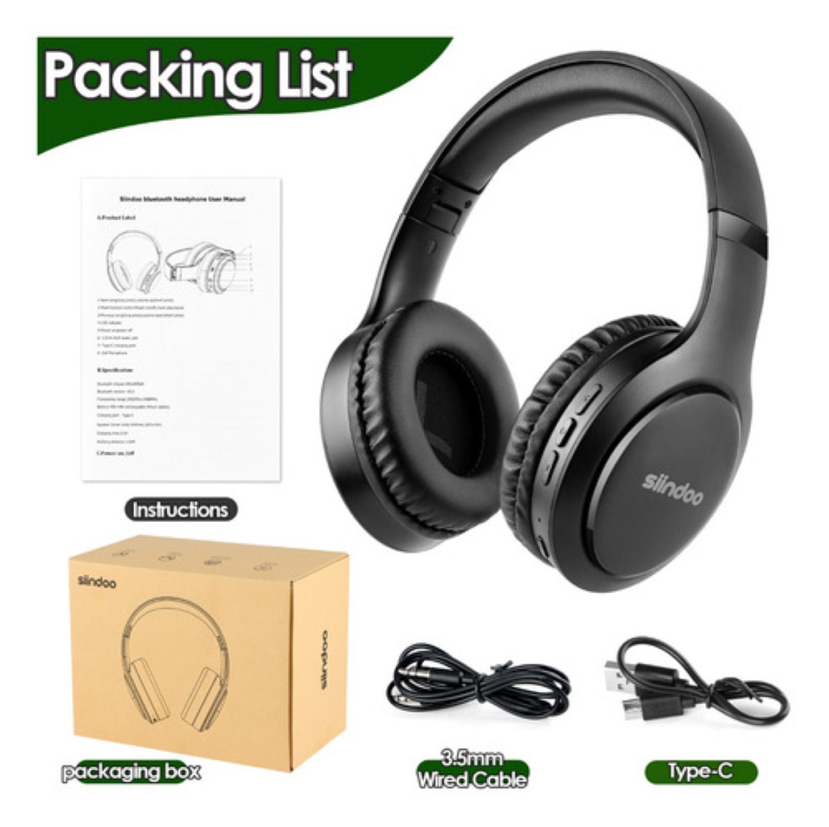 Audifonos Diadema Inalambricos Bluetooth Con Mic Hifi