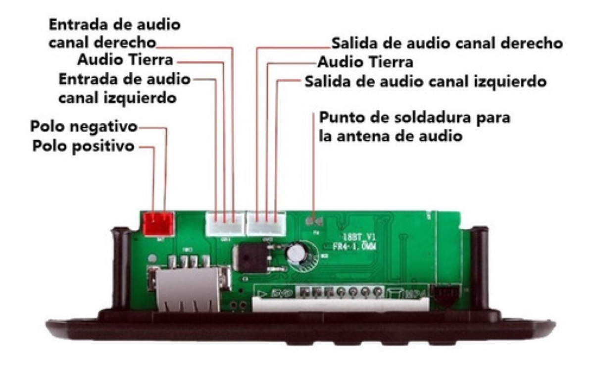Módulo De Reproducción De Audio Bluetooth/usb/tf Para Auto