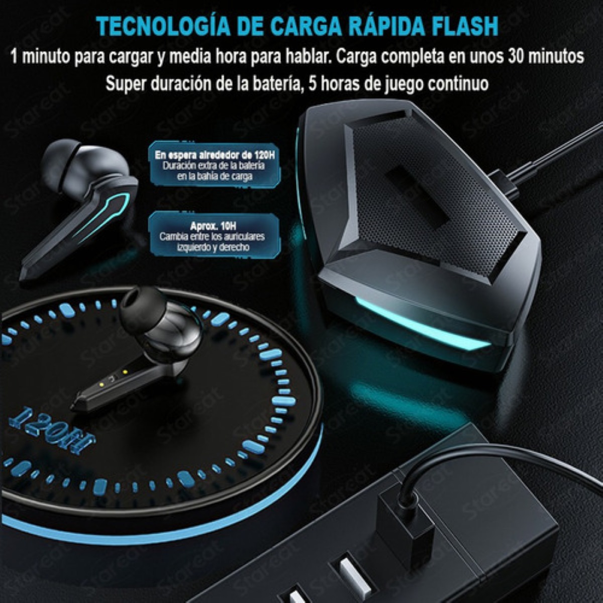 Auriculares Inalámbricos Bluetooth P30 In-ear Game Audífonos negro