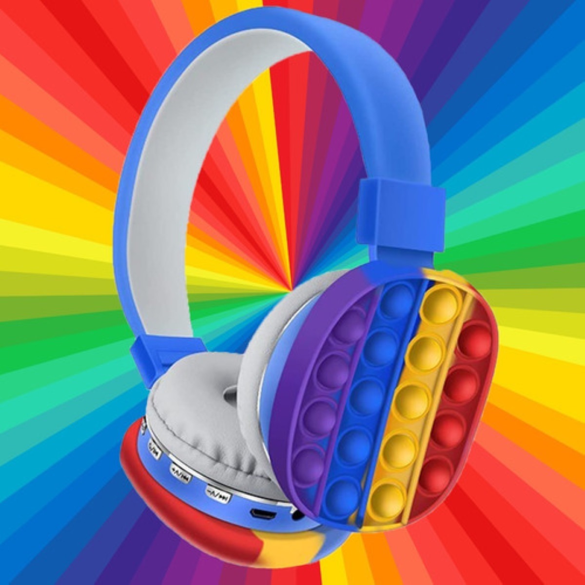 Audifonos Bluetooth Silicon Pop It Inalambricos Niño Y Niña multicolor