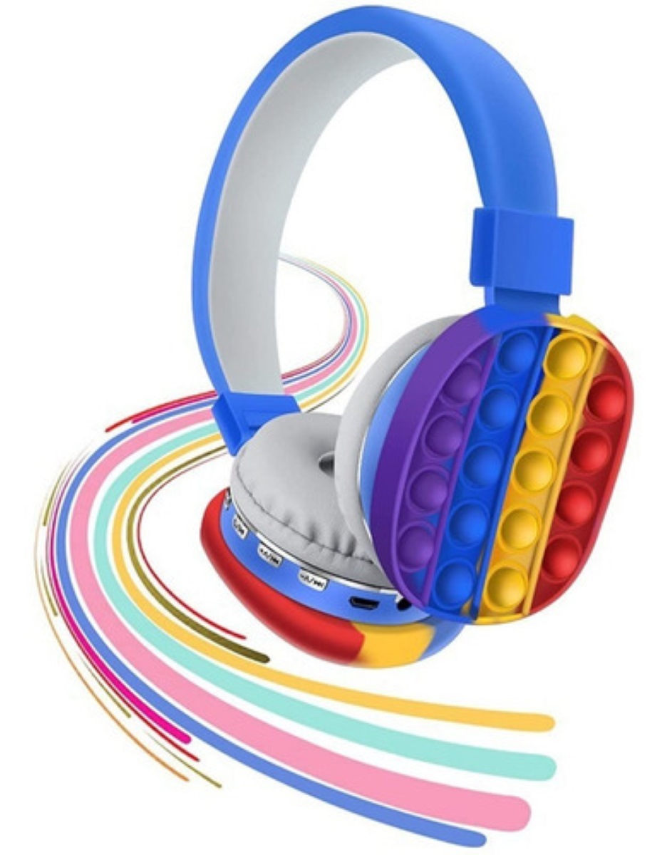 Audifonos Bluetooth Silicon Pop It Inalambricos Niño Y Niña multicolor