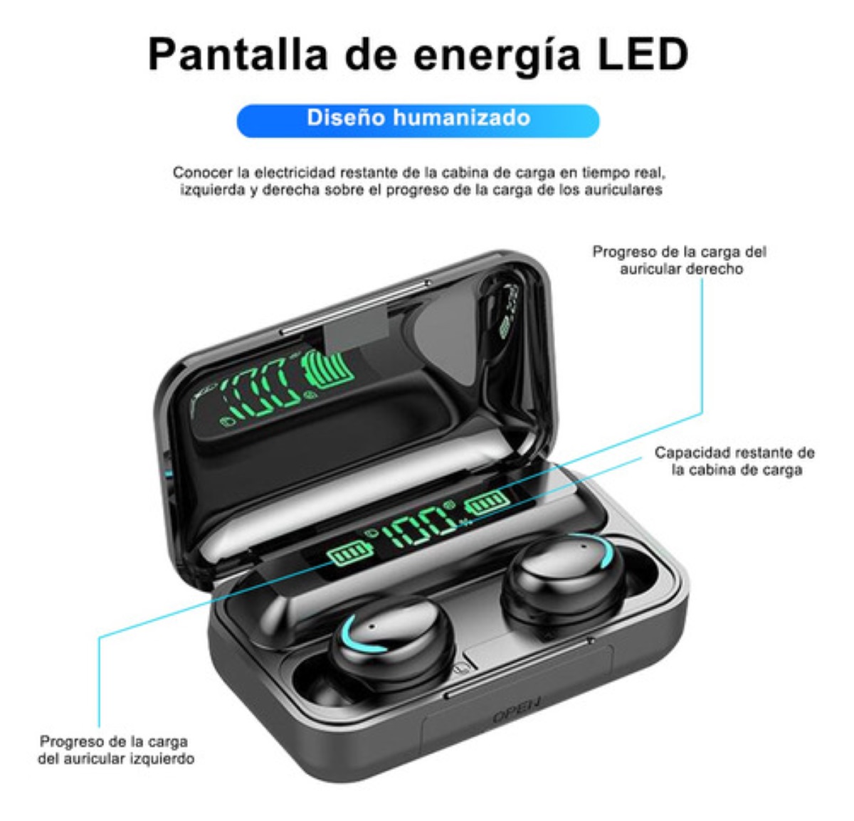 Smartwatch 1.83'' Reloj Inteligente Bluetooth Con Audífonos negro.