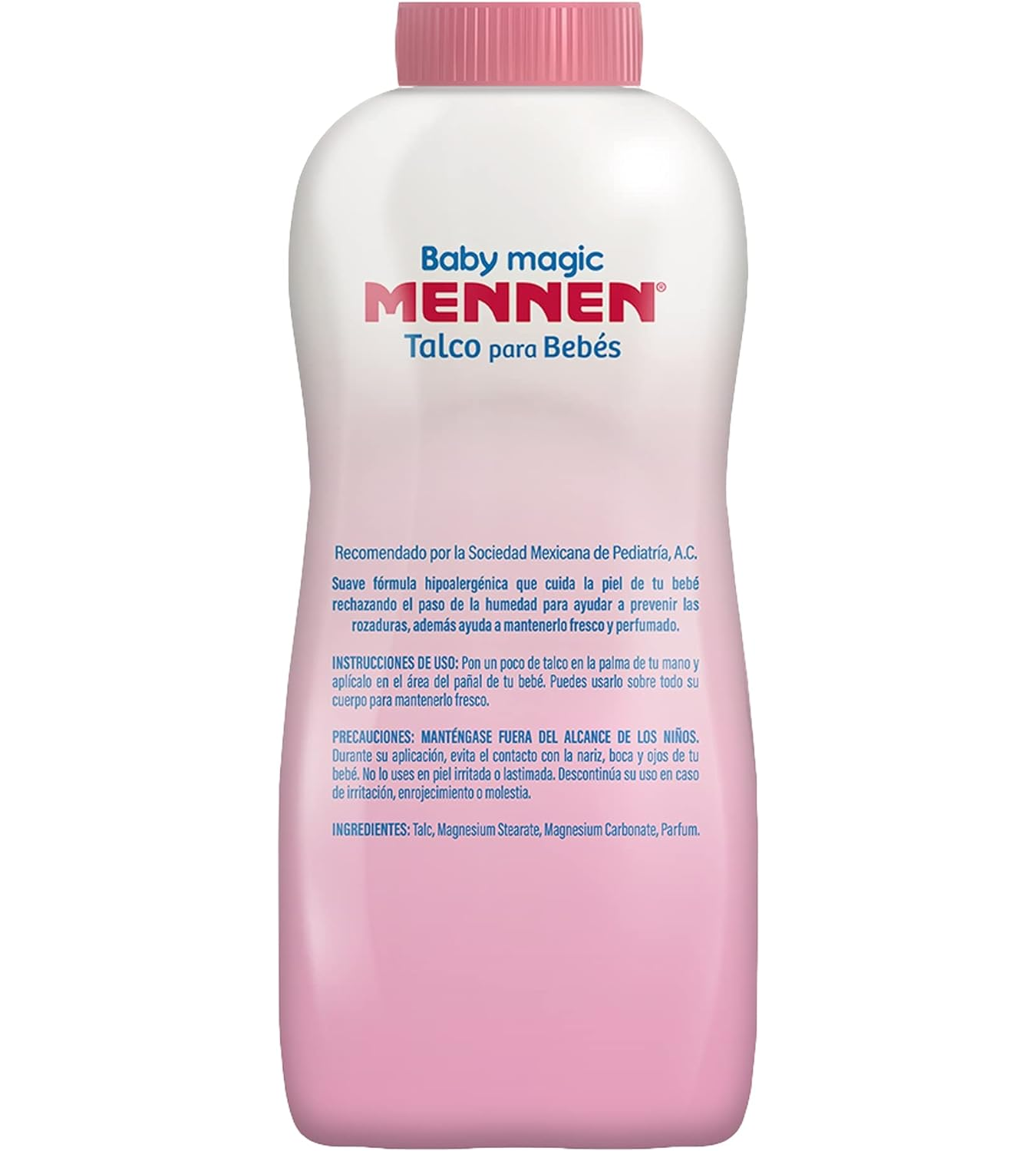 Talco Hipoalergenico Rosa Mennen Bebe 400gr.