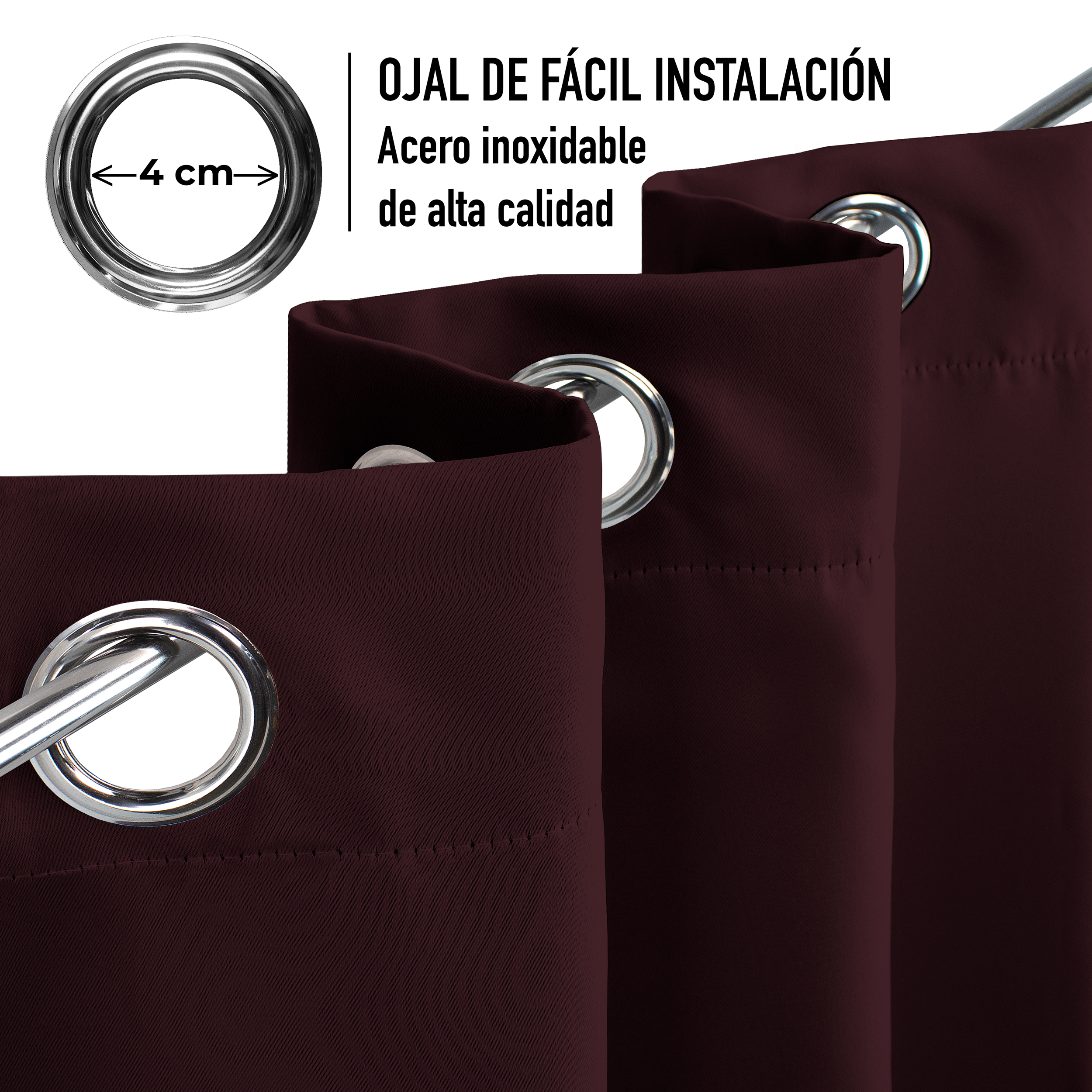 Cortinas Blackout Guindo Corta Térmico Lisa 95% Bloqueo Luz.