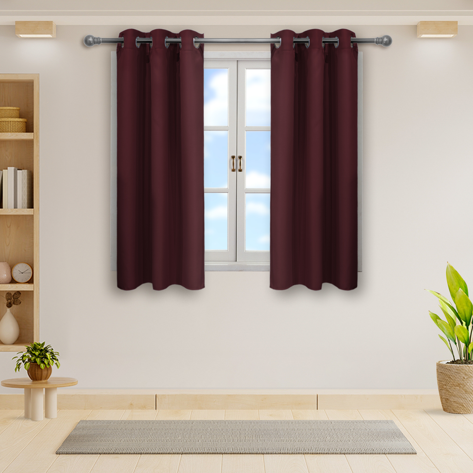 Cortinas Blackout Guindo Corta Térmico Lisa 95% Bloqueo Luz.