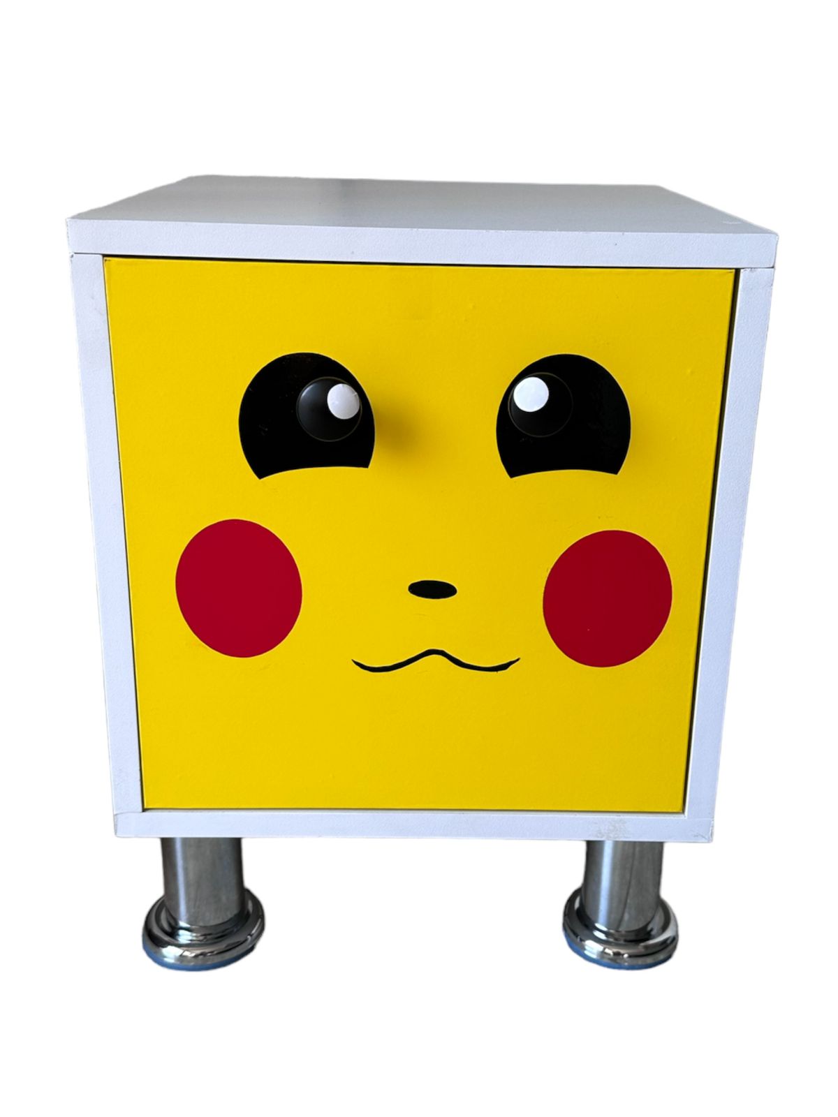 Buro Infantil Niños Mdf Incluye Luz Led Recamara Diseño Pokemon Pikachu.