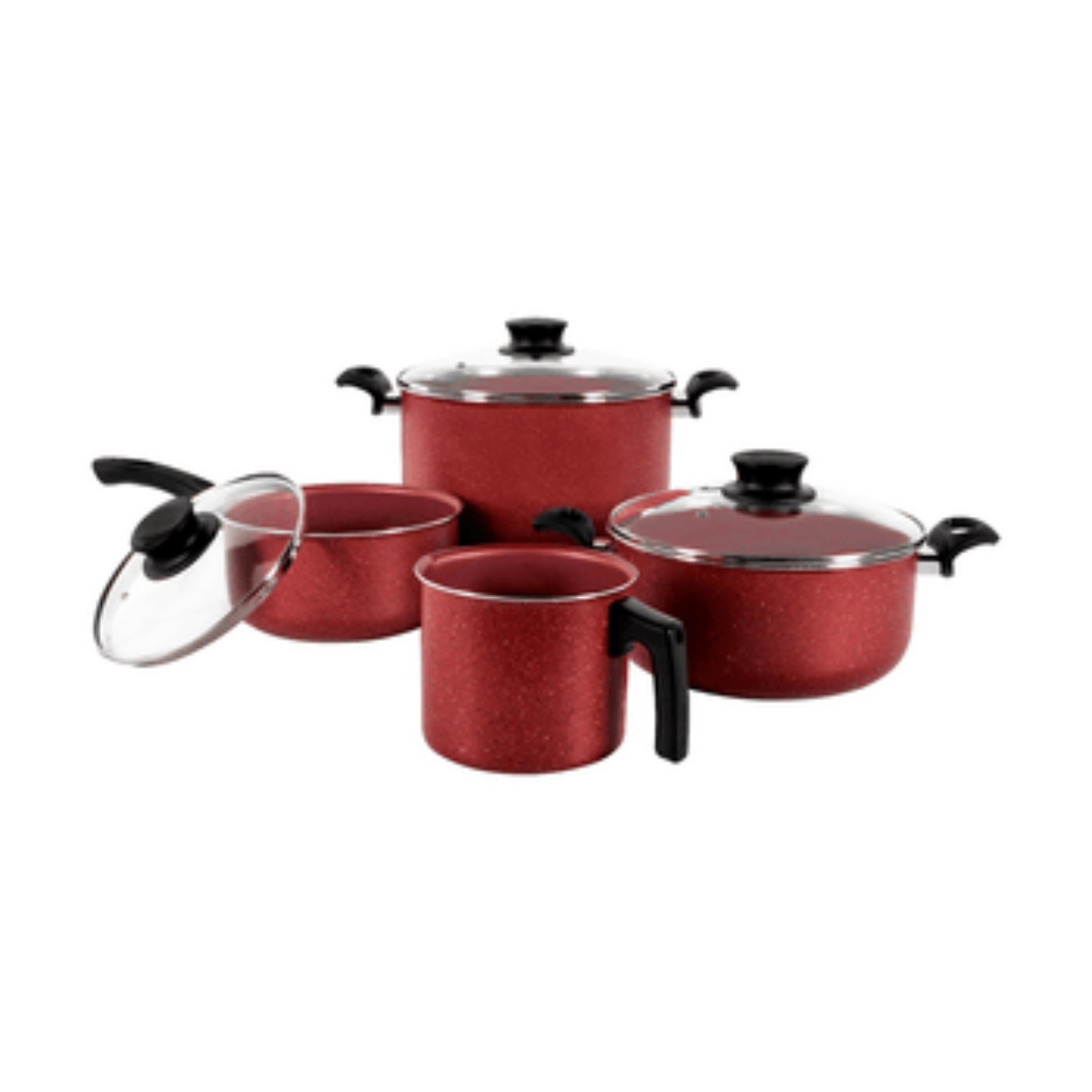 Batería de Cocina Tramontina 32200308 Genova 15 Pzas Roja ENDY3.