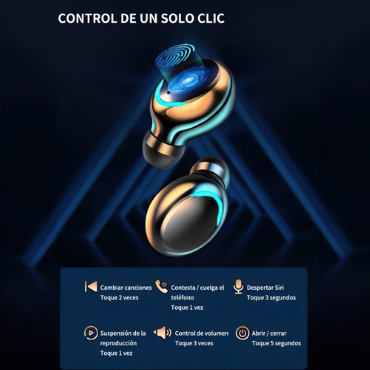 Audífonos Auriculares Inalámbricos Bluetooth Con Smartwatch 