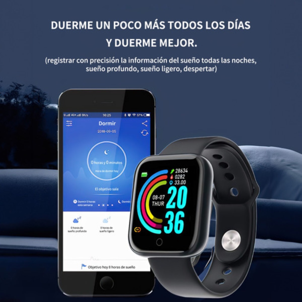 Audífonos Auriculares Inalámbricos Bluetooth Con Smartwatch 