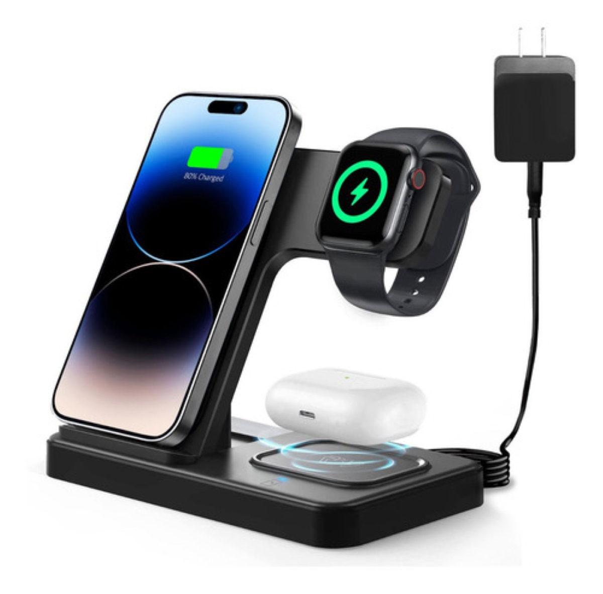 Apple Watch Cargador Inalambrico De Airpods Cargador Inalámbrico