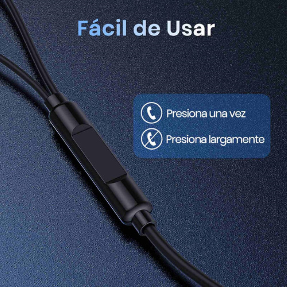Audífonos In Ear Manos Libres Audifonos Alambricos 3.5mm Micrófono 1hora AUT122