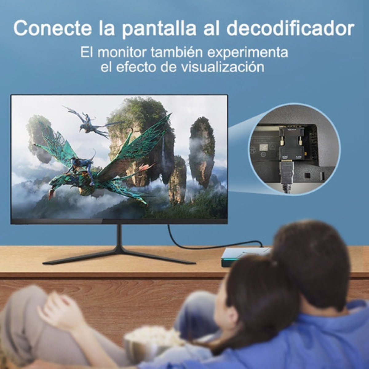 Convertidor De Hdmi A Hembra Macho A Vga Con Adaptador De Au