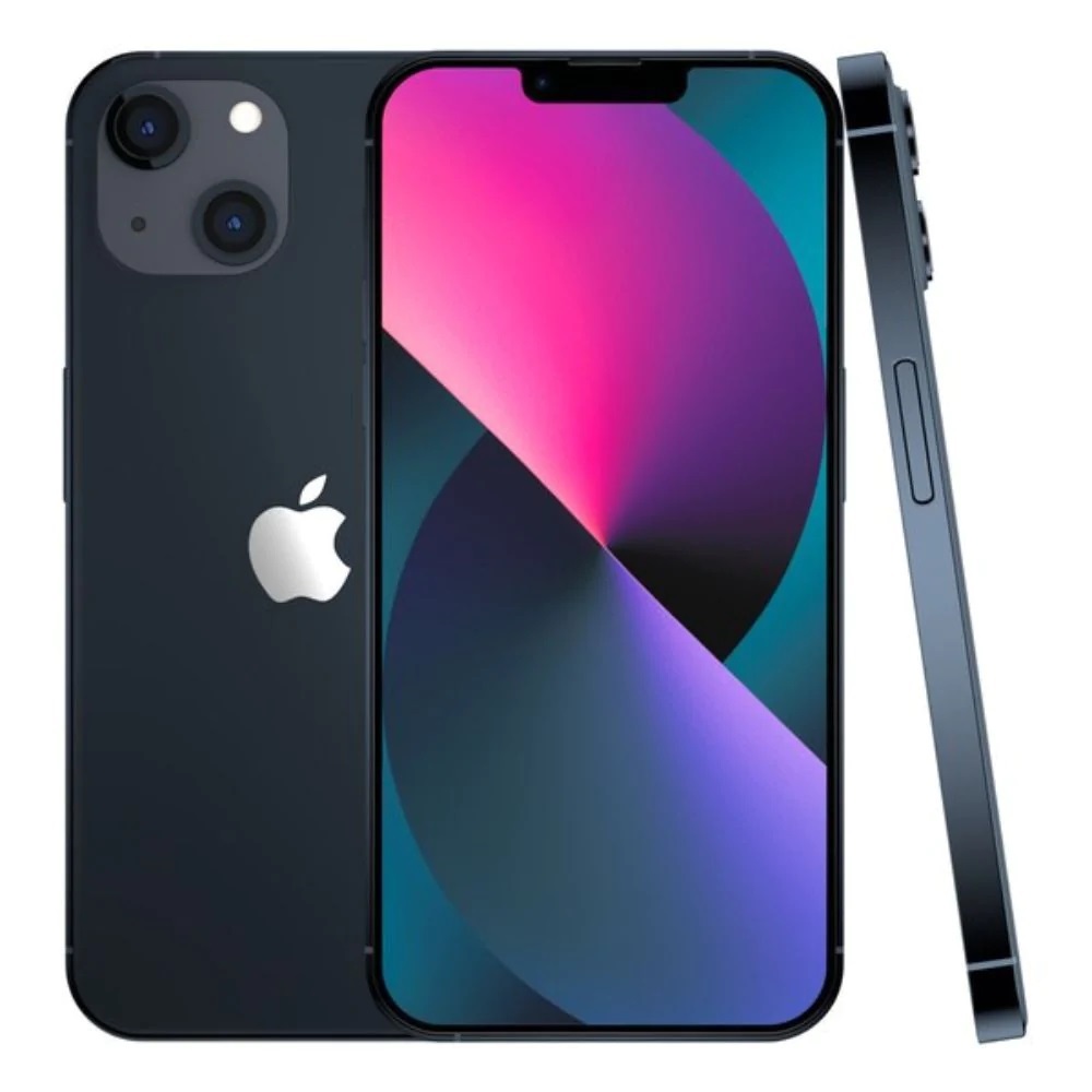 Combo iPhone 13 128GB Negro + Audifonos para iPhone + Turbocargador + Funda protectora Reacondicionado Grado A.