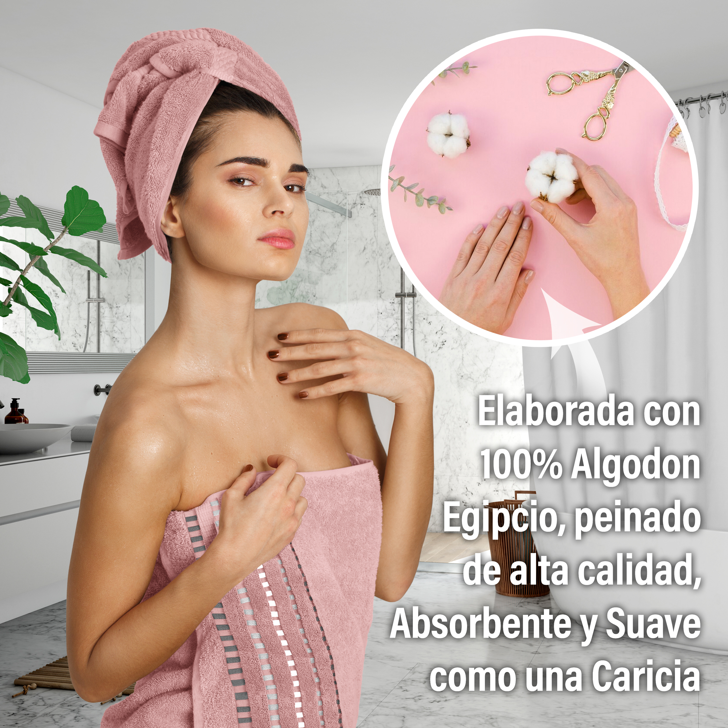 Toalla Negra Baño Completo Alberca 100% Algodón Egipcio Suave Abosorbente