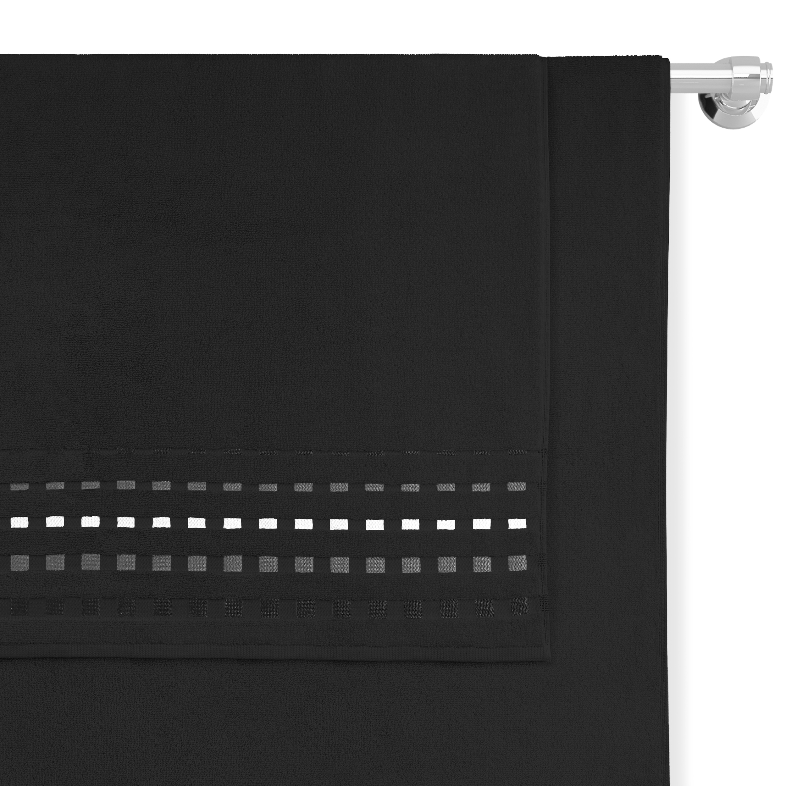 Toalla Negra Baño Completo Alberca 100% Algodón Egipcio Suave Abosorbente