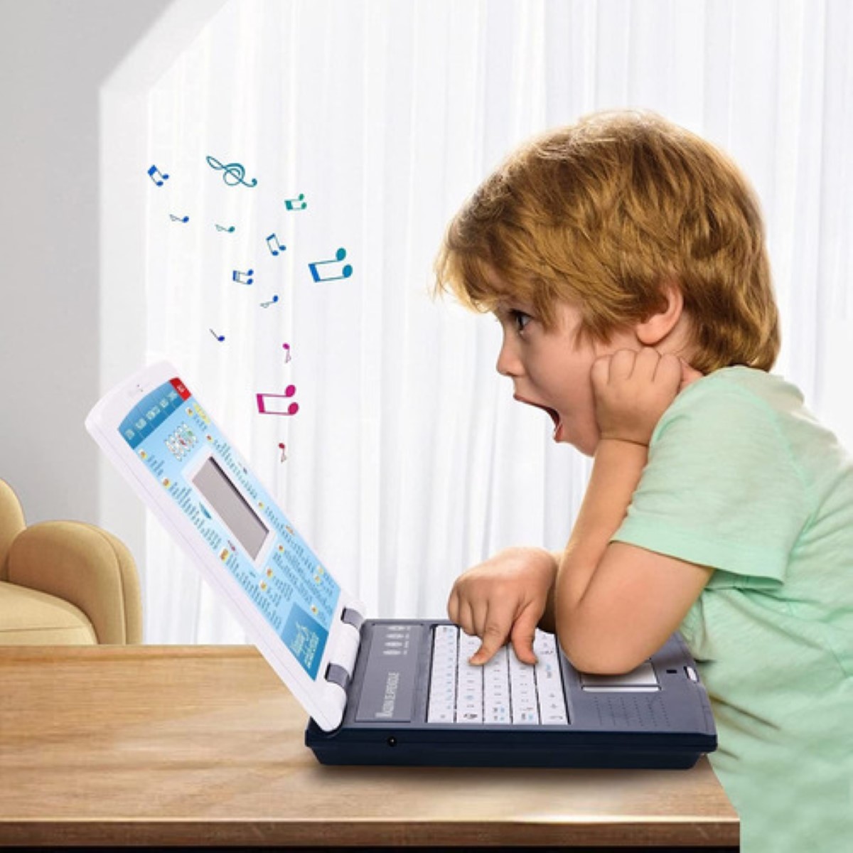 Laptop Para Niños Ingles Español Azul