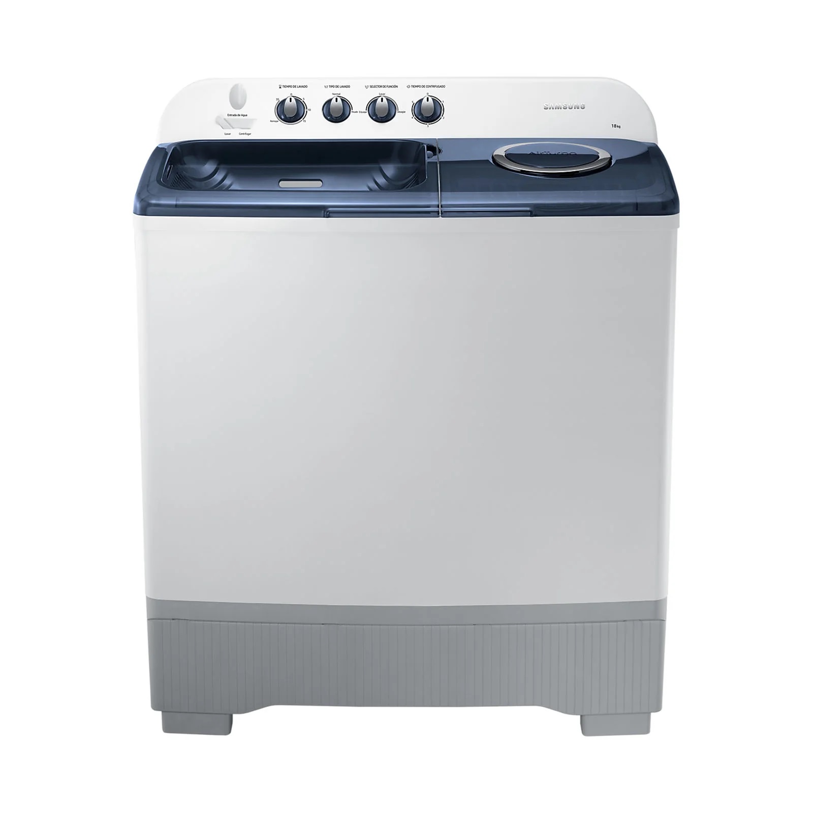 Lavadora Doble Tina Samsung 18 Kilos Carga Superior Gris WT18K5200MB
