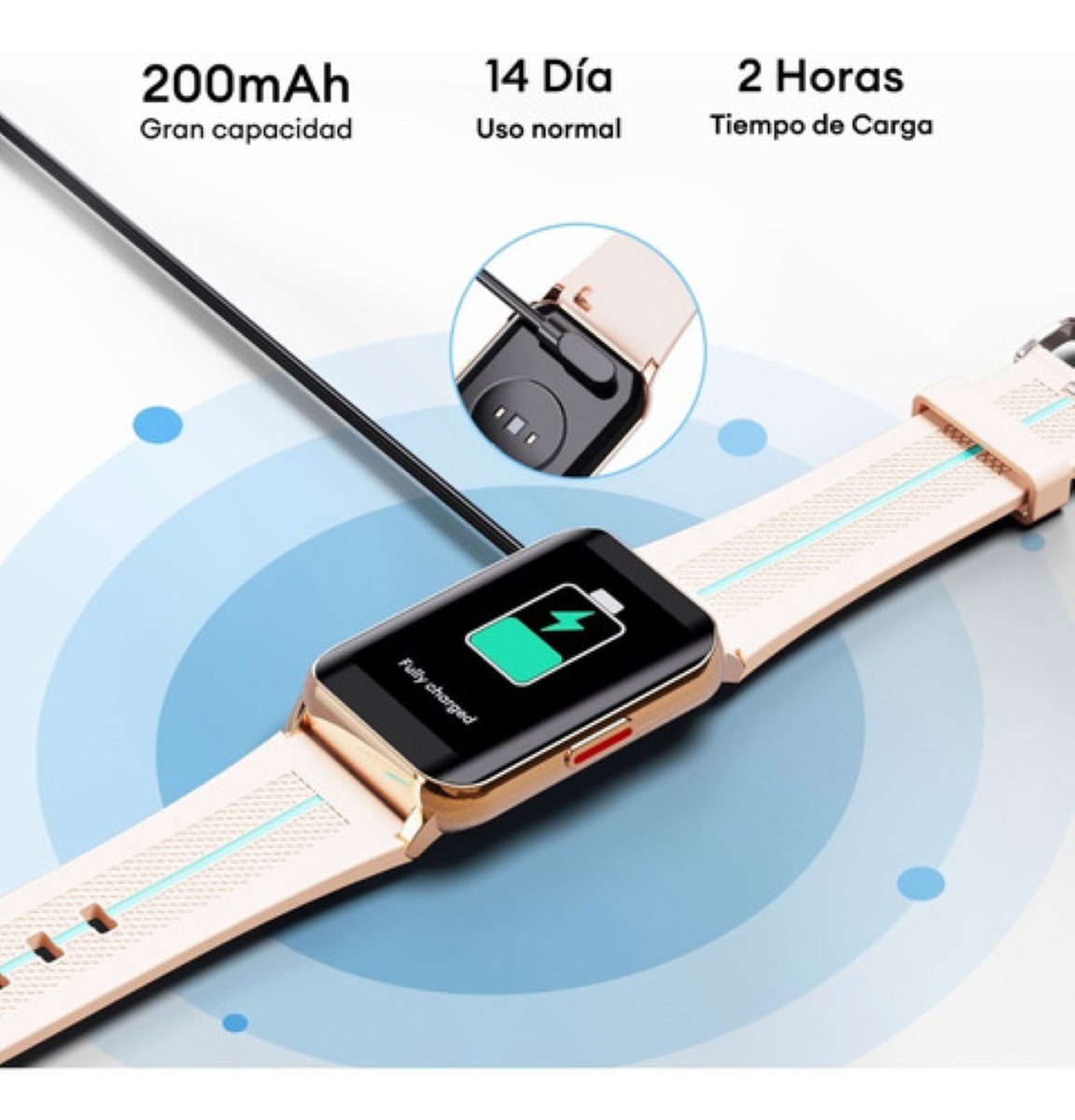 Freshfun H76 Reloj Inteligente 1.57 Smartwatch Deportivo beige