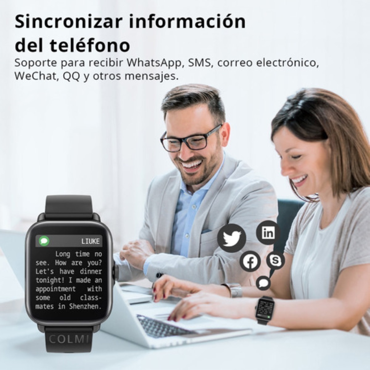 Smartwatch Reloj Inteligente Bluetooth Llamada Negro