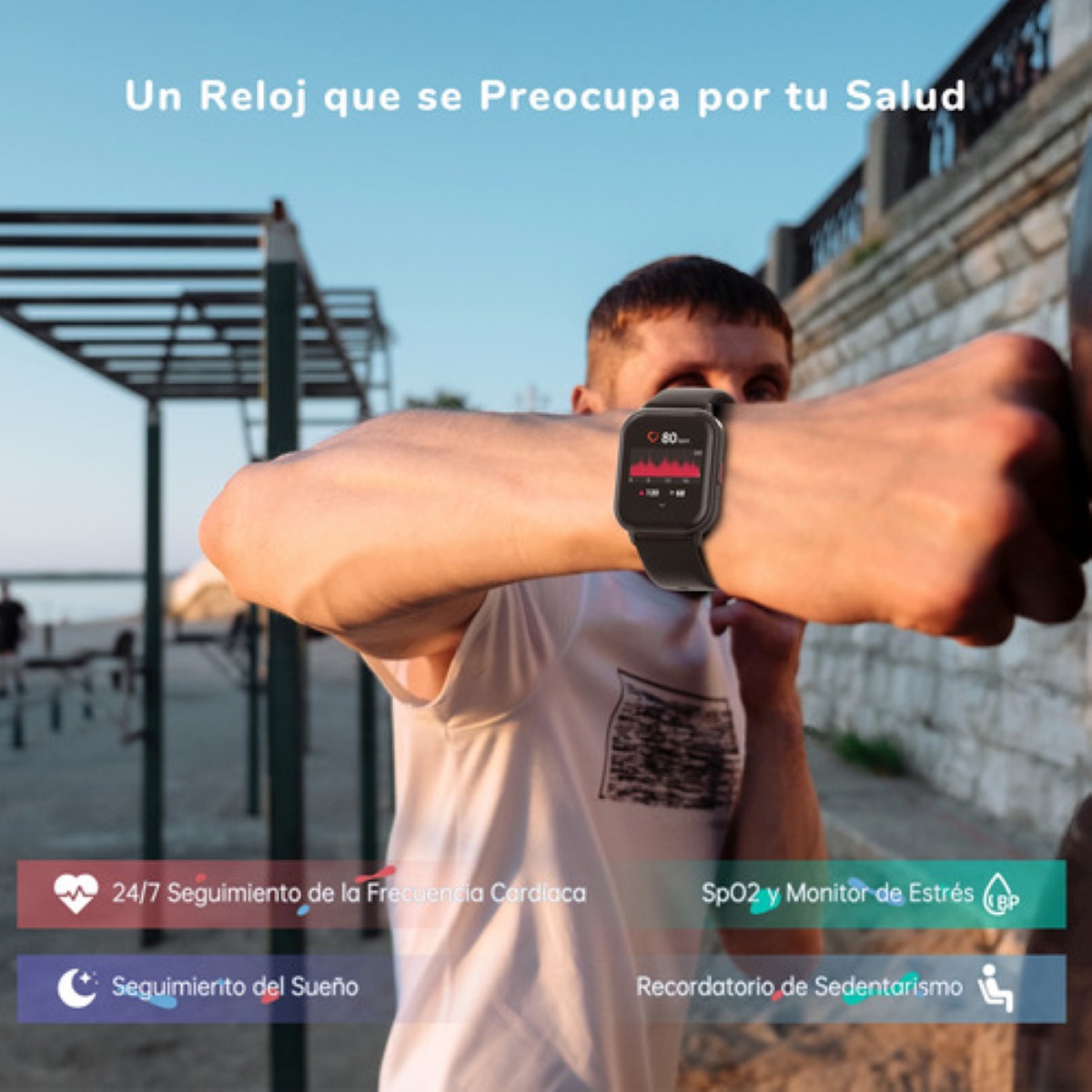 Smartwatch Reloj Inteligente Bluetooth Llamada Alexa Negro
