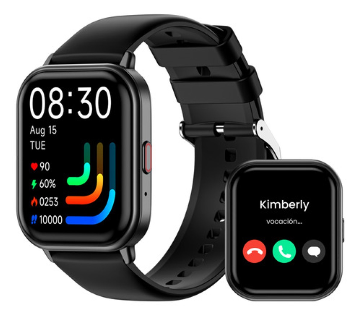Smartwatch Reloj Inteligente Bluetooth Llamada Alexa Negro