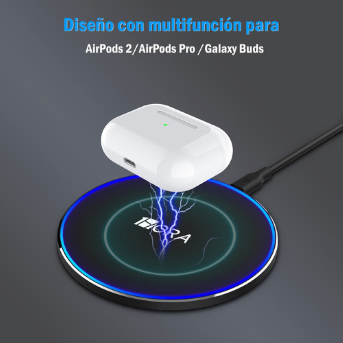 Cargador de Telefono Inalambrico Negro
