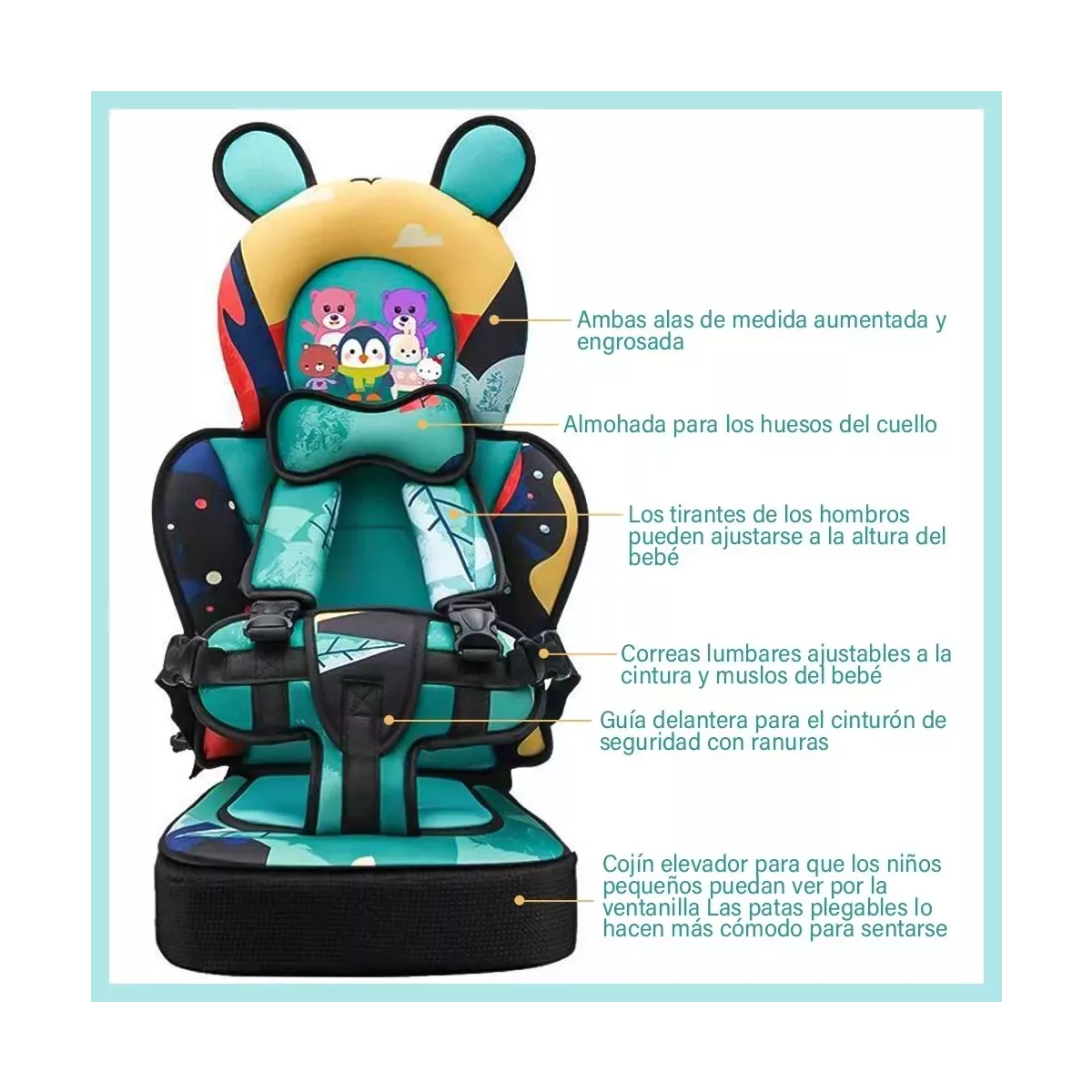 Asiento Para Bebé Seguridad Silla Para Auto Bebé Portátil.