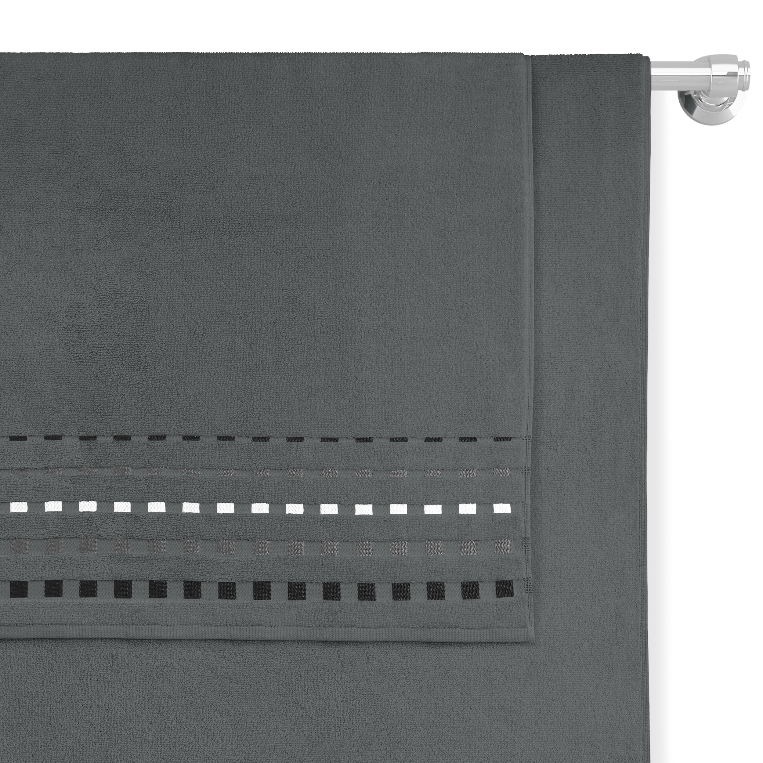 Toalla Gris Oscuro Medio Baño 100% Algodón Egipcio Suave absorbente