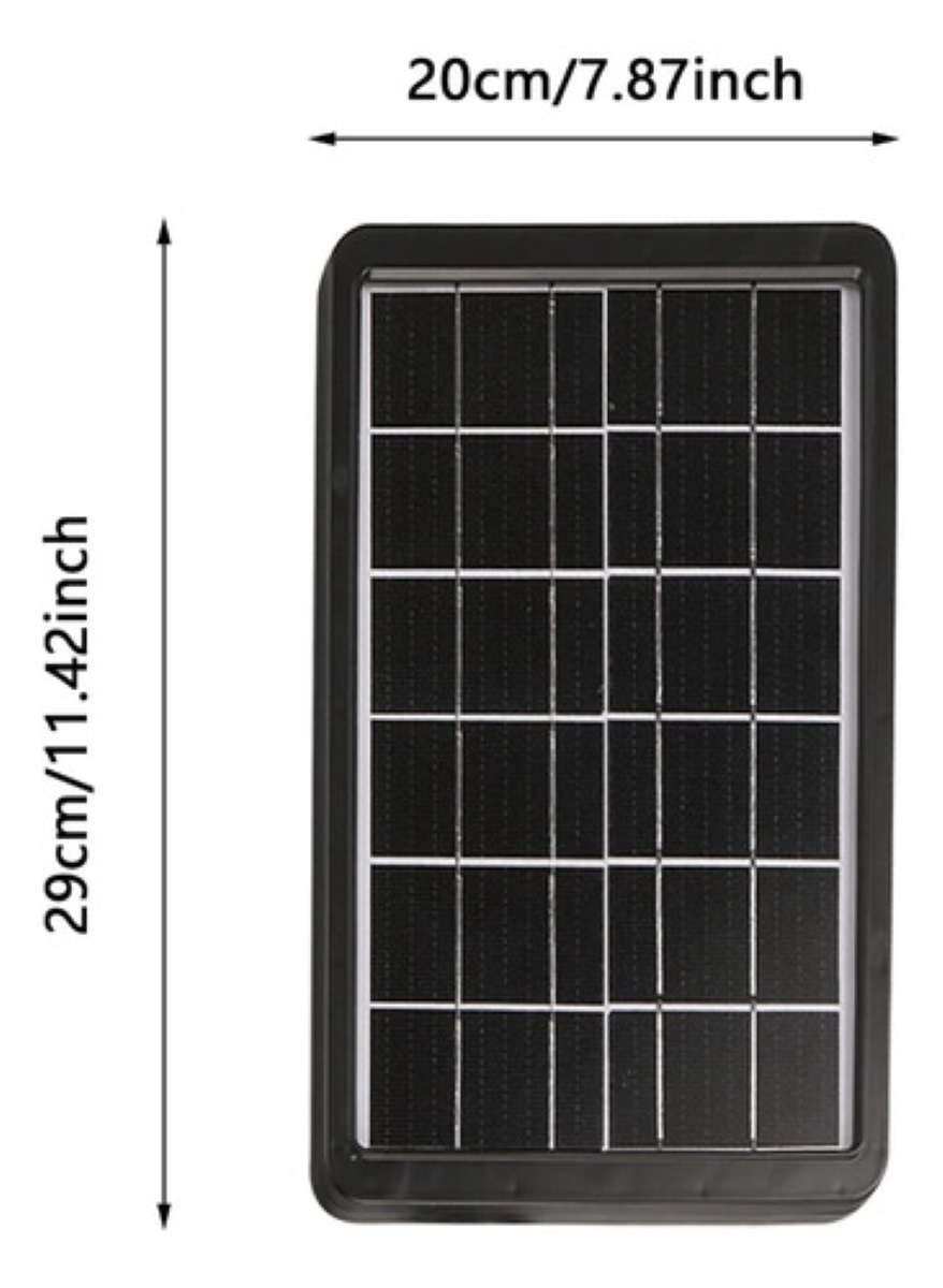 Panel Solar 8w Portátil Usb Cargador Ip65 Moreka Celular negro