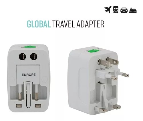 Adaptador Universal Para Toma De Corriente Portátil De Viaje.
