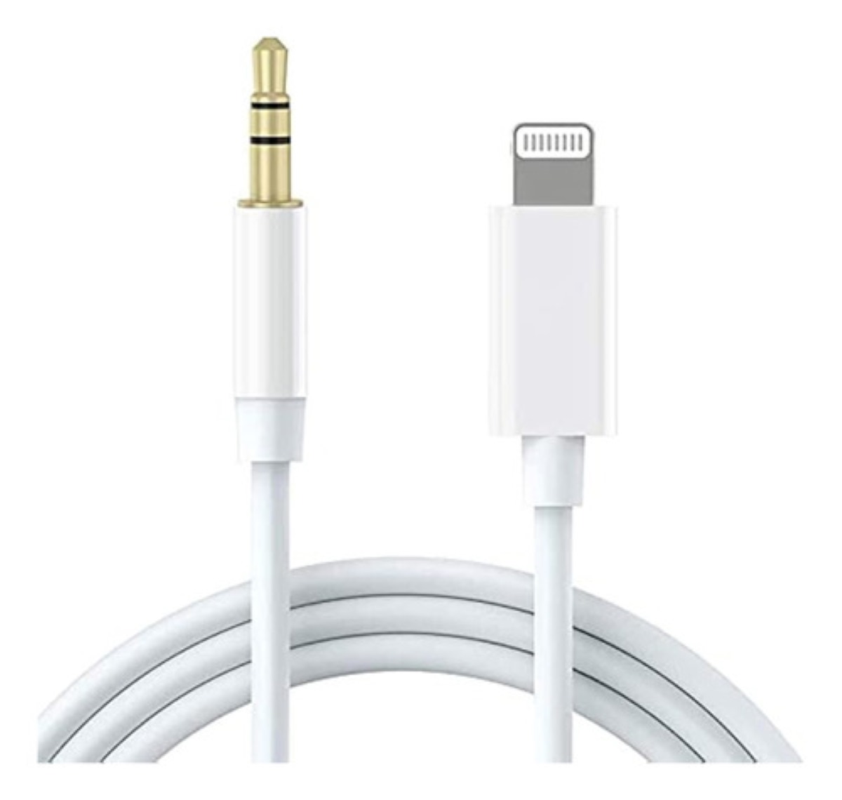 Cable Auxiliar Para iPhone 3.5 Mm Audio 1m Alta Calidad Blancos