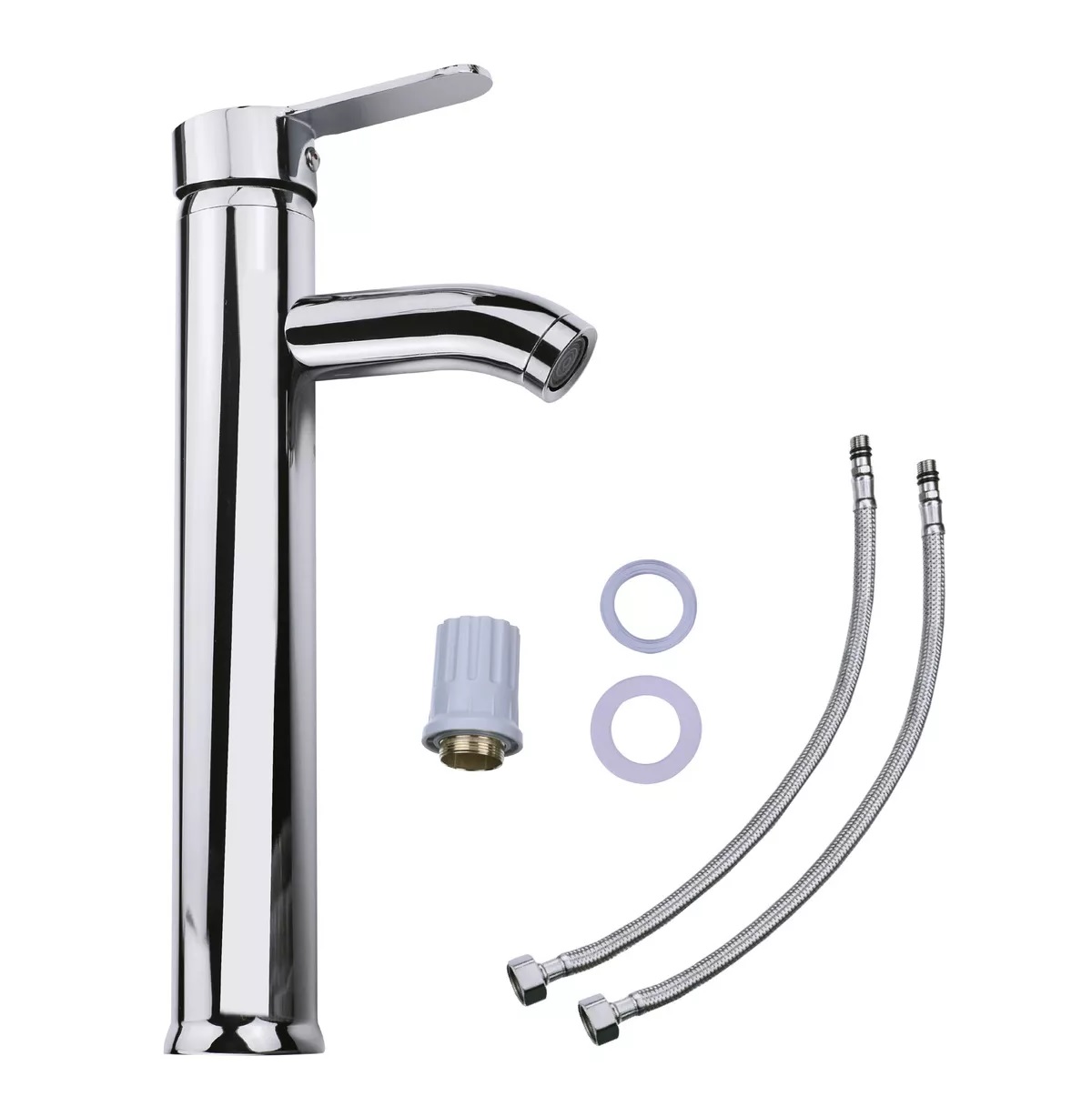 Llave Mezcladora Alta Monomando para Fregadero lavabo Baño Grifo lavamanos.