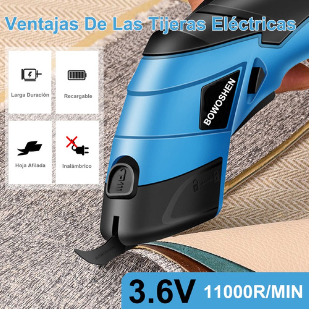Tijeras Eléctrica Recargable Inalámbrica Para Cortar Cartón